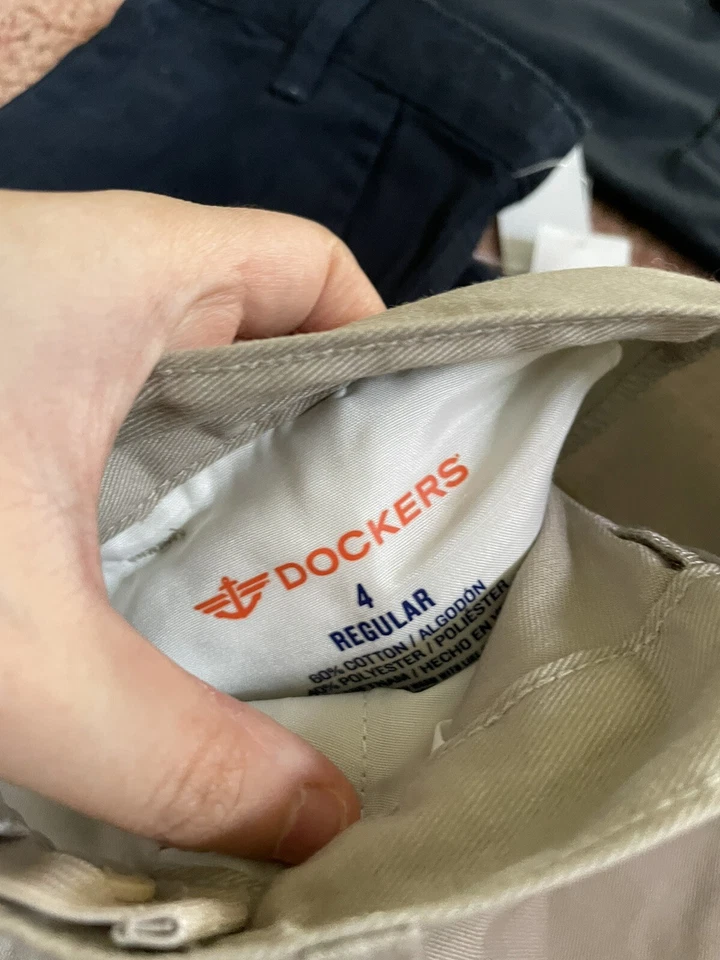 Pantalón niño caqui talla 4 lote 5 piezas Foto 2 de 2