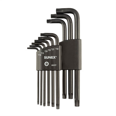 Sunex Tamperproof Torx  Long Arm 9 Piece Magnetized Key Set, T10-T50