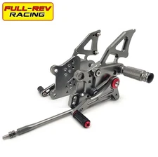 FULL-REV For KAWASAKI NINJA300 RACING Adjustable Rearset Foot Pegs Footrests