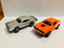 JL AW Pair of HEMI's CUDA CHARGER NEW AW Chassis for AFX AURORA TYCO Track