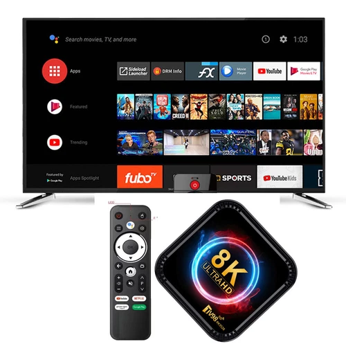 NEW Android 13 TV Box 2.4G& 5G Quad Core 8K HD Smart TV98 Bluetooth Media Player - Picture 4 of 20
