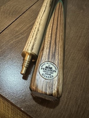 Peradon Quasar three Piece Billiard Cue Made in England Model 20248 18.5oz 3pc