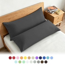 2-Piece Soft Brushed Microfiber Body Pillowcase, 20 x 54 In, 32 Colors