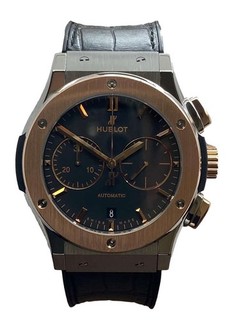 Hublot Classic Fusion Chrono 521.NO.1181.RX Black Titanium & 18K Rose Gold $NR!!