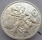 2 oz. 2020 MOLON LABE #5 Toned thick BU round .999 fine silver