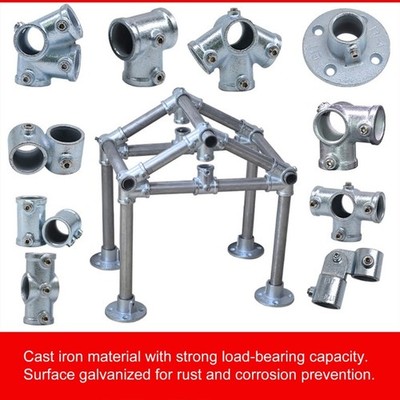 Round Pipe Fixed Joint Storage Rack Connector Elbow Pipe Fitting Shelf Parts