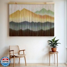 laddawan Extra Large Macrame Wall Hanging Dip-Dyed Tapestry Moder