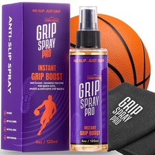 Basketball Grip Spray Pro 2-in-1 Non-Slip Spray for Basketball Shoes Grip...