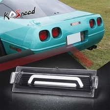 (3D LED LIGHT BAR) Black 3rd Third Brake Light Parking Lamp for 91-96 Corvette