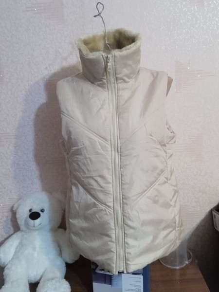 Women Vest Beige 38 #OE8Y