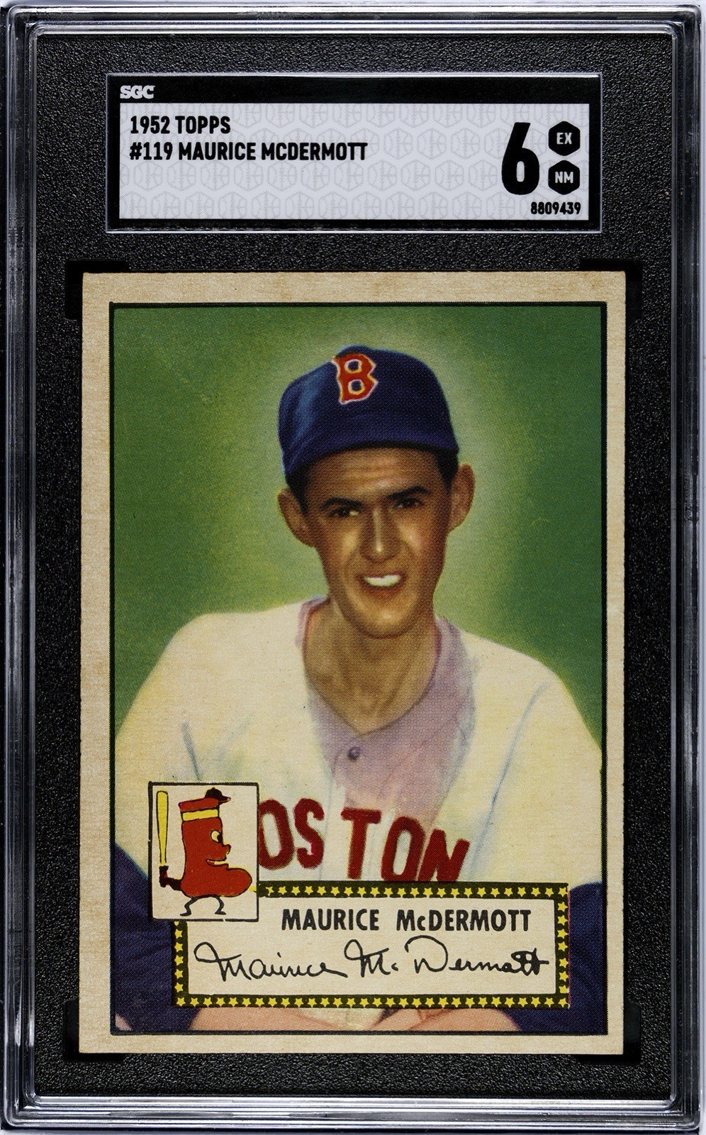 1952 Topps Maurice McDermott #119 SGC 6