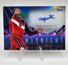 2024 Topps Midnight Bilal Coulibaly Rookie Horizon Signatures Auto RC Wizards AU