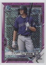 2021 Bowman Chrome Prospects Fuchsia Shimmer Refractor /199 Zac Veen 9z7