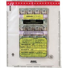 20"x28" Tamper Evident 16 Bundle Deposit Bags - Clear 50 bags
