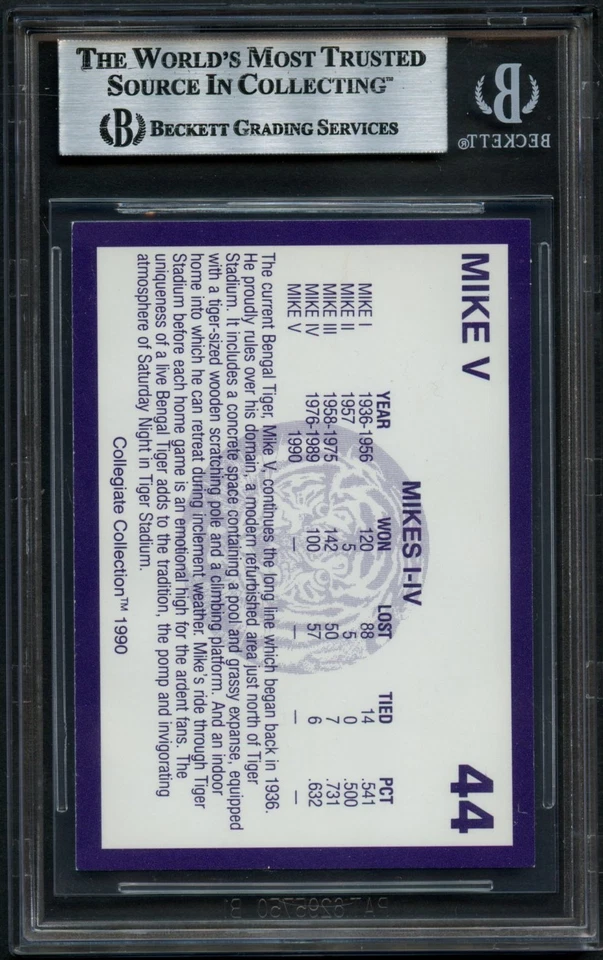 Sylvia Fowles signed autograph 1990 LSU Collegiate Collection Card BAS Slabbed - Image 2 of 2