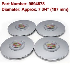 4pcs For 2003-2006 Escalade Esv Ext Chrome Wheel Hub Hub Caps 197mm 9594878 4pcs For 2003-2006 Escalade Esv Ext Chrome Wheel Hub Hub Caps 197mm 9594878