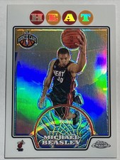 2008-09 Topps Chrome Michael Beasley Rookie #182 Miami Heat Refractor