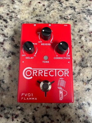 Flamma FV01 Corrector Digital Reverb/Delay Effects Pedal for Electric Guitar