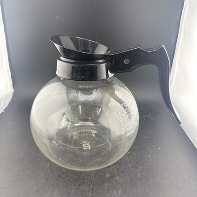 Vintage Schott Duran Glass Coffee Carafe Black Handle Made In Germany DB-12