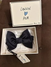 Lanvin for H&M 100% Silk Bow Tie Adjustable Neck Tie