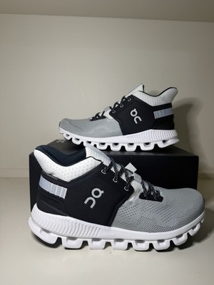On Cloud Hi Edge Glacier Black Men's size 8/9.5 woman s Sneaker 28-99797