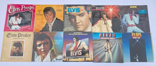 10 x VINTAGE ELVIS PRESLEY RCA / CAMDEN VINYL ALBUMS