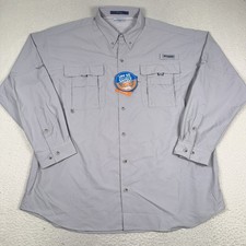 Columbia PFG Bahama II Fishing Shirt UPF 50 Outdoors Long Sleeve Size 2XL XXL