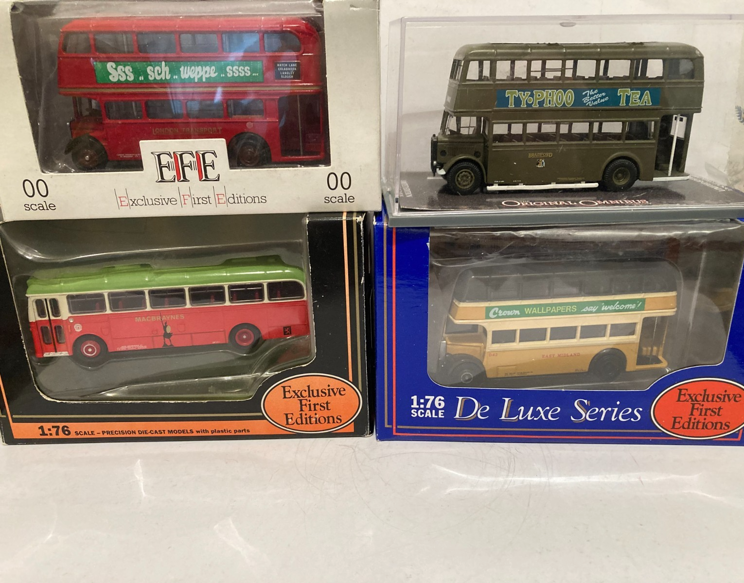 Corgi + EFE Model Buses Job Lot Of Four  1/76 Scales Boxed Job 2