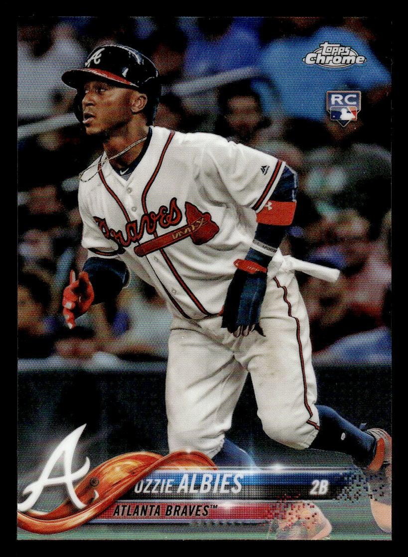 2018 TOPPS CHROME OZZIE ALBIES 72 MINT RC REFRACTOR BASEBALL ATLANTA BRAVES