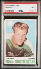 1970-71 O PEE CHEE TOM REID #43 RC PSA 8