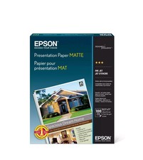 S041062 Matte Presentation Paper 27 lbs. Matte 8-1/2 x 11 Pack of 100 white