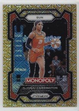 2024 Prizm Monopoly WNBA Millionaire Gold Mojo /500 DiJonai Carrington #17 0q3c