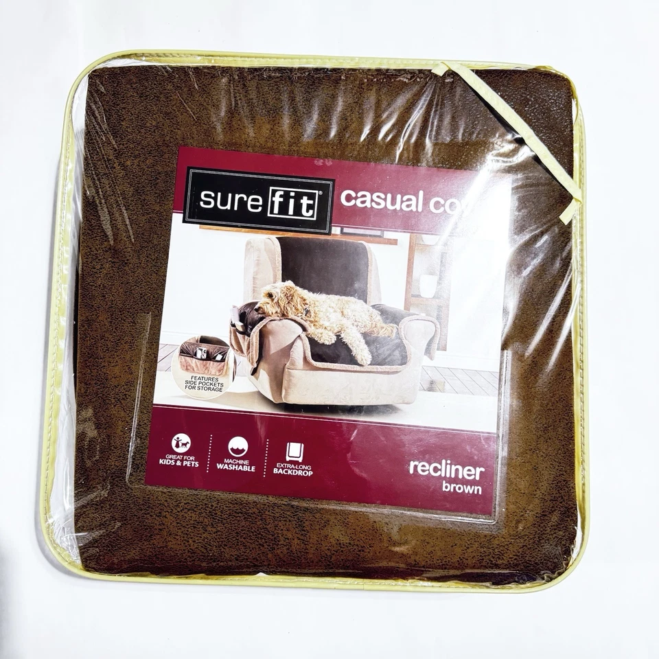 "Cubierta informal reclinable para muebles que admite mascotas Sure Fit DELUXE de 78"" a 88""" Foto 3 de 3