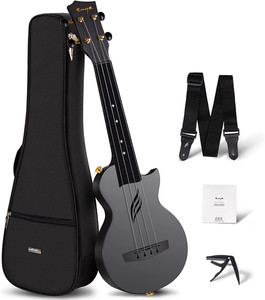 Soprano Ukulele Carbon Fiber Nova U Mini 21" - Waterproof Ultra Portable Travel 