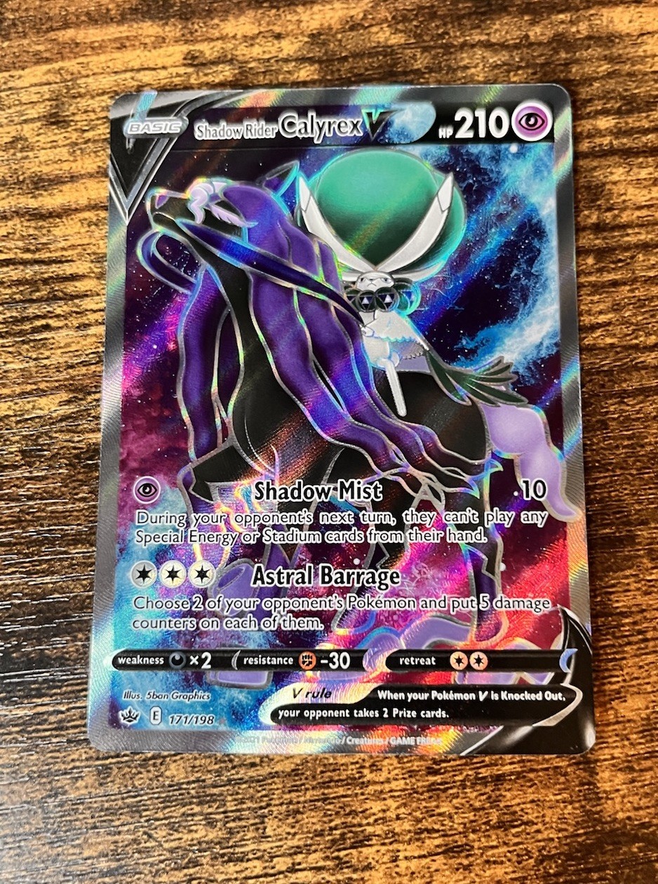 Pokémon: Shadow Rider Calyrex V 171/198 Chilling Reign NM/M