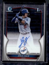 2023 Bowman Chrome #CPA-JGZ Jesus Galiz Prospect Autographs