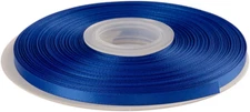 1/4 Inch Wide Double Face Satin Ribbon - 50 Yards (352-Classic Blue)