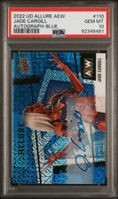 2022 Upper Deck Allure AEW Blue Jade Cargill #110 Auto /35 PSA 10 Pop 1