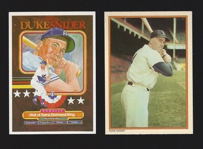 DUKE SNIDER (2) card oddball lot - 1985 Circle K, 1984 Donruss HOF Diamond King