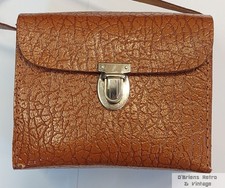 Vintage Brown Leather Camera Case Clean Condition Working Clasp Extra Strap