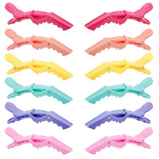 12 pcs Alligator Hair Clips for Styling Sectioning, Non-slip Grip Clips for Hair