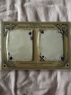 Illumicrate Notes Of The Fae Sticky Note Set Emily Wilde s Encyclopaedia Faeries
