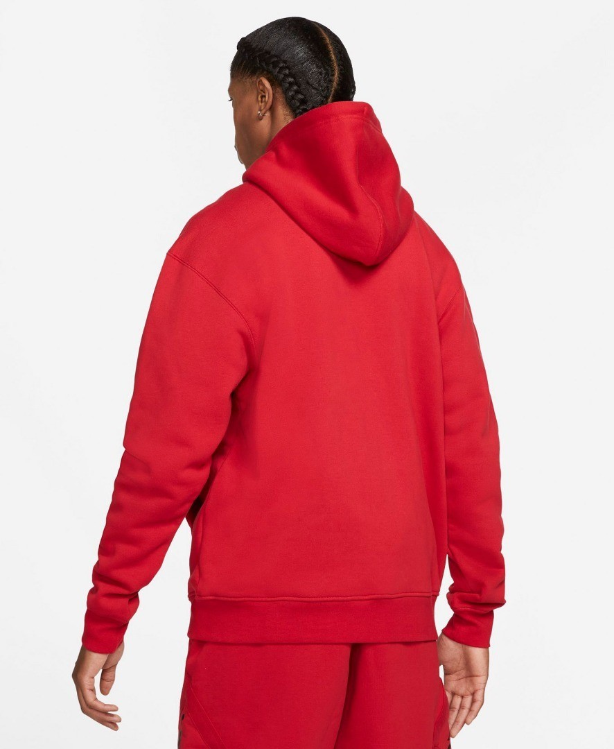 NIKE Men's Red & Black Jordan Essentials Fleece Full-Zip Hoodie Large BNWT thumbnail 2