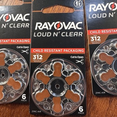 164 Count Hearing Aid Batteries 312 by RAYOVAC Expiration Date 05/2029 Say What?
