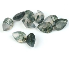 Moss Agate Pear Cut AAA Natural Loose Gemstone For Making All Type Jewelry