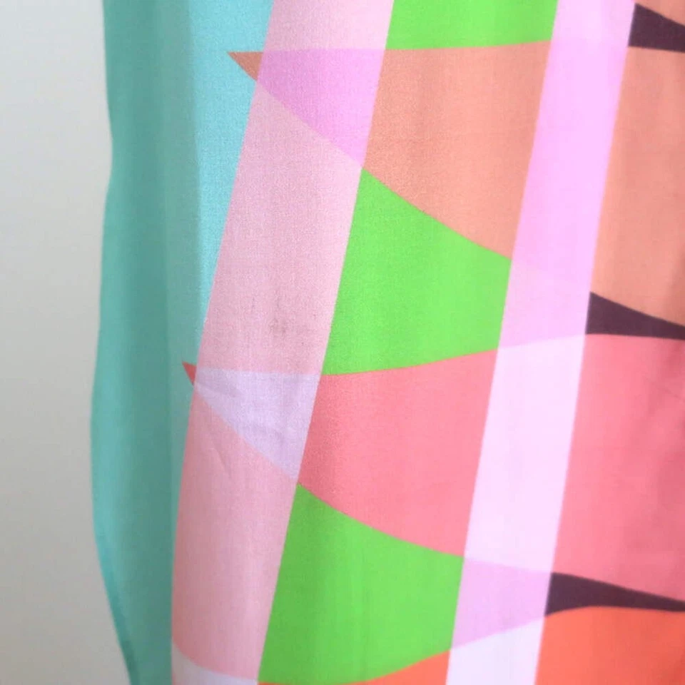 Mara Hoffman Sleeveless Maxi Shirtdress Multicolor Printed Viscose Size Medium - Image 2 of 4