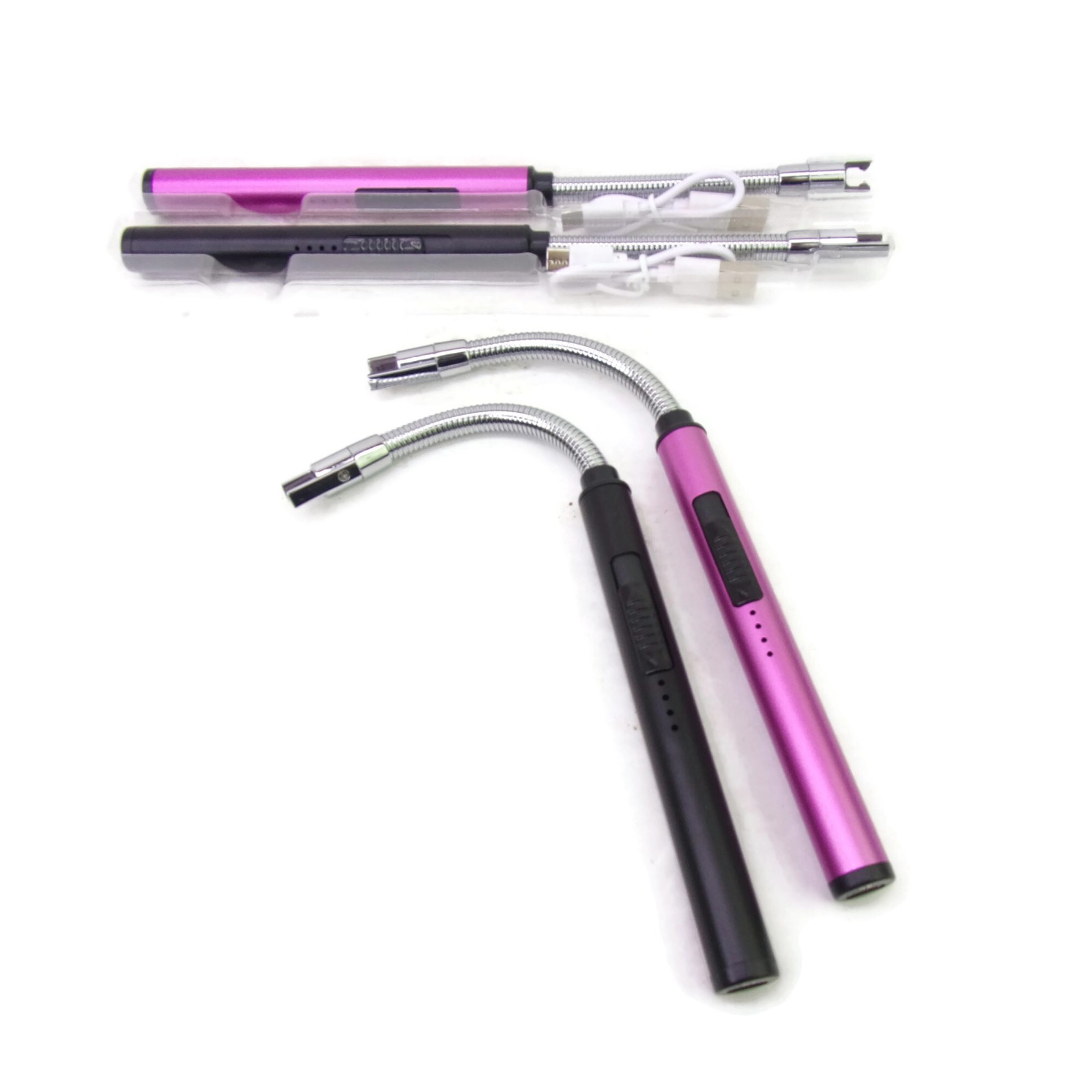 Rechargeable Plasma Arc Flameless Pink/purple Black