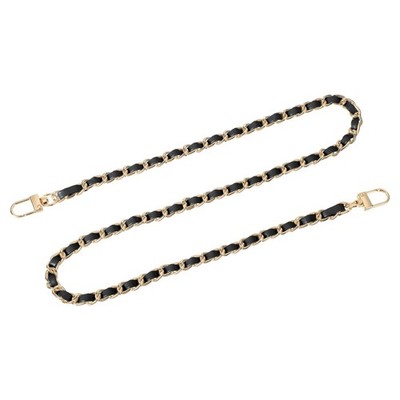 32\'' Bag Strap with Shoulder Buckles (Black + Gold)