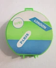 Vintage Barbie #1544 Travel in Style / Tour Ins ~ Green & Blue Hat Box Suitcase