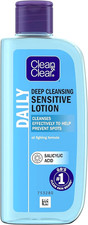 Image of Clean & Clear Deep Cleansing Lotion for Sensitive Skin 200ml Remove Dirt and Oil